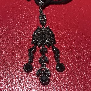 Black Crystal Necklace